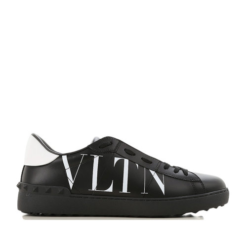 VALENTINO 华伦天奴 男士 鞋靴 21春夏 黑色字母LOGO印花平底圆头运动板鞋 男士休闲运动鞋