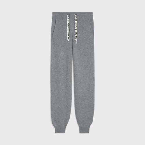  CELINE赛琳思琳 22年秋冬 女士 休闲裤 山羊绒运动裤 2A41Z402P.09GM