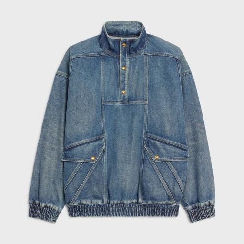  CELINE赛琳思琳 22年秋冬 女士 夹克 联合水洗色开领夹克 2T250930F.07UW