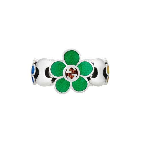  GUCCI古驰 22年秋冬 女士 珐琅花朵戒指 703703 J8410 8519