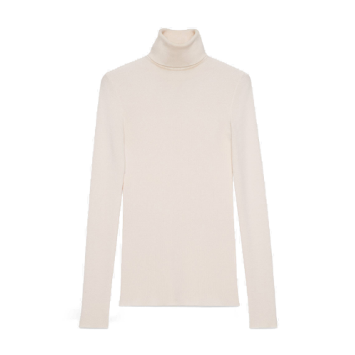 GUCCI/古驰  女士高领羊毛米色针织衫/毛衣 467680 XKA7X 9163