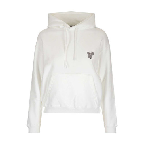 Balenciaga/巴黎世家 女士黑色棉质考拉宠物图案连帽秋冬卫衣 612959TIVD2100