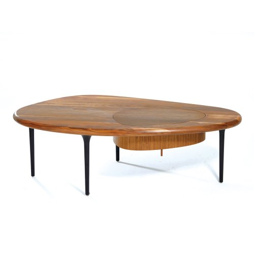 MINGAN/明暗 北美黑胡桃木 实木家具 卵石茶几