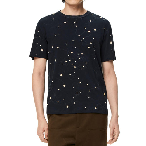 LOEWE/罗意威 22年秋冬新款 男士白色纯棉灯光印花T恤H526Y22X33-1100