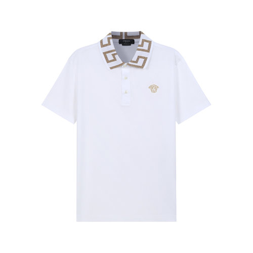 VERSACE/范思哲【22春夏新款】男士棉质GRECA短袖POLO衫 A87402 1A01552