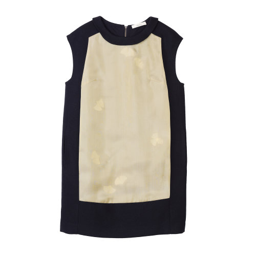 19年秋冬款nisiss/怡夕无袖拼接连衣裙女士连衣裙N152SO35