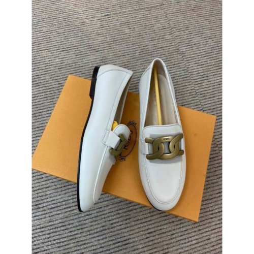  Tod’s/托德斯 女士白色皮革乐福鞋 XXW79A0DD00MIDB001 PLXSX