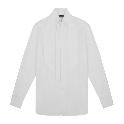 Emporio Armani 女士 白色 纯色领带衬衫  9NC25T-92326-100