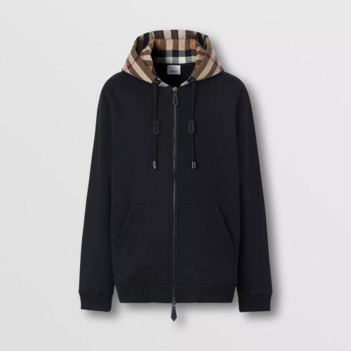  BURBERRY 22年秋冬 男士 棉质格纹连帽上衣 80607051