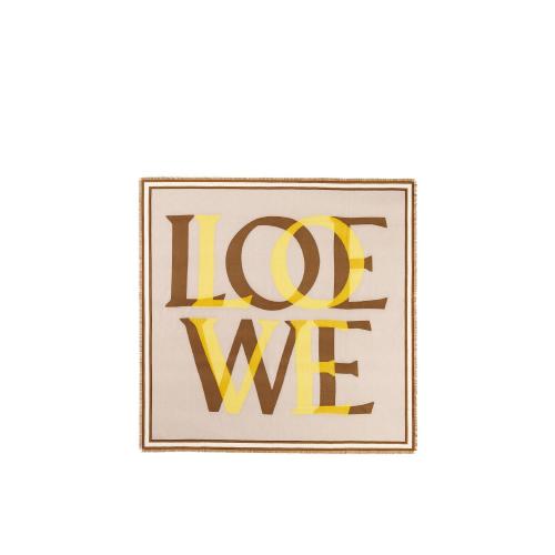  LOEWE罗意威 22年秋冬 女士 围巾 LOEWE love scarf in wool and cashmere F606257X60-3150