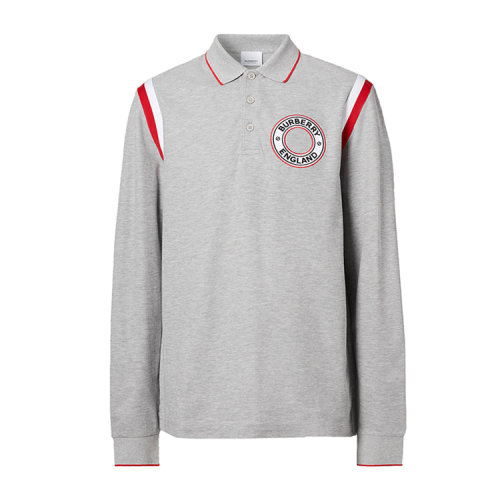 BURBERRY/博柏利 长袖徽标图案嵌花男士长POLO 8035416 1