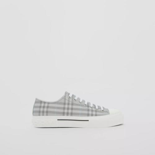 BURBERRY 22年秋冬 男士 Vintage 格纹棉质运动鞋 80523411