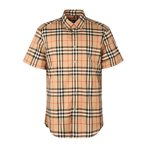 【20春夏】BURBERRY/博柏利巴宝莉衬衣男装男士短袖衬衫男8020869经典格纹
