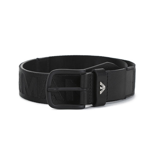 Emporio Armani/安普里奥阿玛尼 男士织物/牛皮革针扣式皮带腰带 Y4S467 Y066G