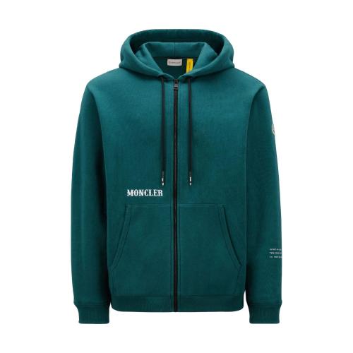  MONCLER蒙可蒙克莱 22年秋冬 男士 长袖T恤 Logo Zip-Up Hoodie H209U8G00006M2372850