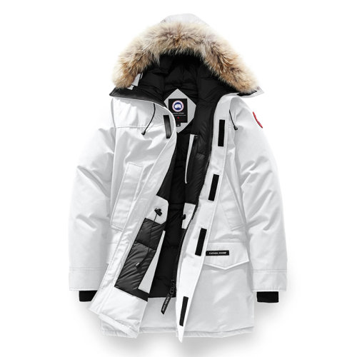 CANADA GOOSE/加拿大鹅   LANGFORD COUPE FUSION系列 男士北极星白色连帽毛边防风派克大衣2062MA-BEP