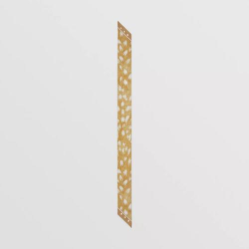  BURBERRY 22年秋冬 女士 Vintage 格纹拼鹿纹窄版丝巾 80495731