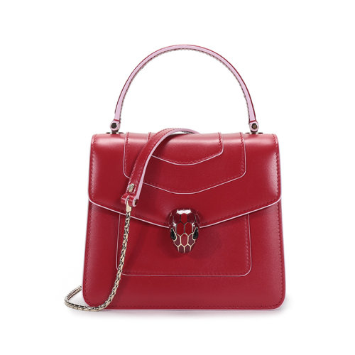 BVLGARI/宝格丽  女士SERPENTI FOREVER ACCESSORIES系列牛皮蛇头扣手提单肩斜挎包 289220