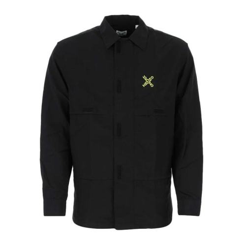  KENZO/高田贤三 男士黑色衬衫 FB65CH5219CO-99 PLFSX