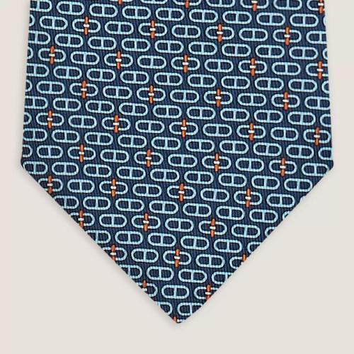 HERMES爱马仕 22年秋冬 男士 领带 Cravate twillbi Tie 7 Glenan H006289T 03