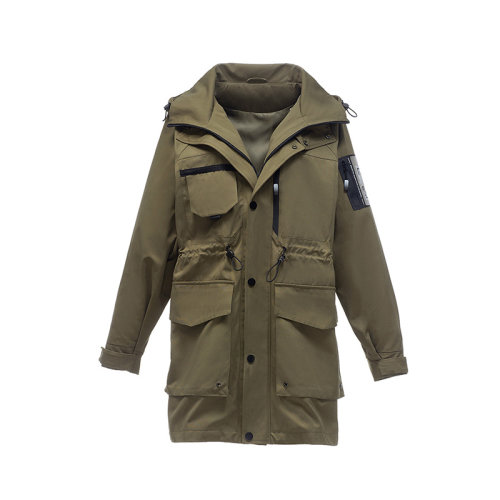 GeleiStory/GeleiStory 秋冬新款风衣中长款工装外套女新疆棉INS小个子外套 女士风衣