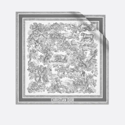  DIOR迪奥 女士 丝巾 Dior 印花方巾 15JOU090I602_C805 预定商品1-3周发货