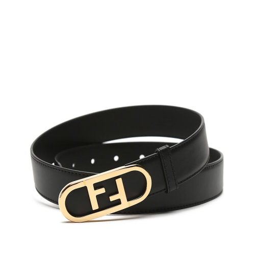 FENDI/芬迪 女士牛皮双F板扣式皮带腰带 8C0653 AAIW