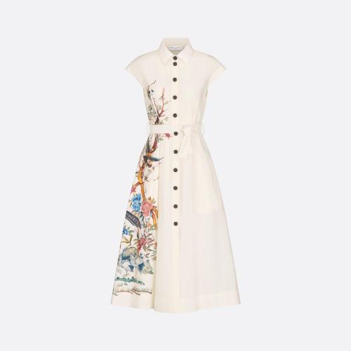  DIOR迪奥 22年秋冬 女士 连衣裙 Robe-chemise a ceinture 257R38A3125_X0810