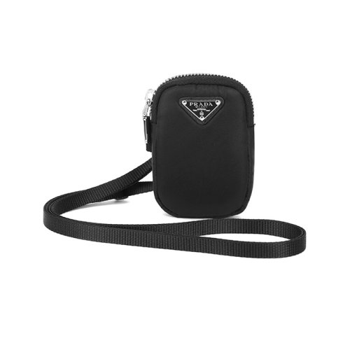 PRADA/普拉达 女士Re-Nylon再生尼龙单肩斜挎包零钱包腕包 1TT130 2DMV