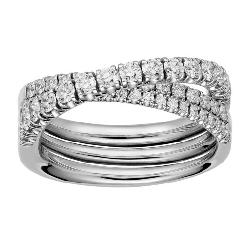 CARTIER/卡地亚 ETINCELLEE系列 18K金白金镶嵌52颗明亮式切割钻石 结婚求婚订婚戒指N4753200