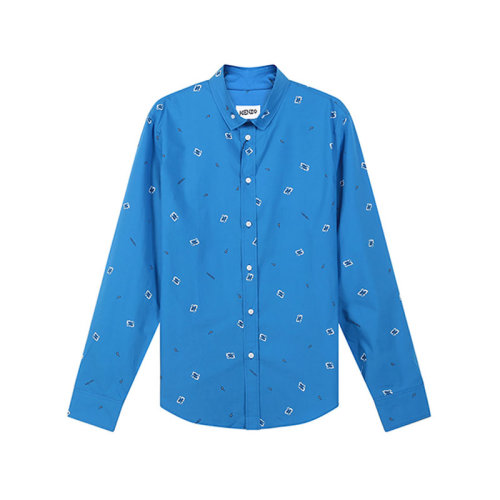 KENZO/高田贤三【22春夏新款】男士棉质长袖休闲衬衫 5CH200 9I5