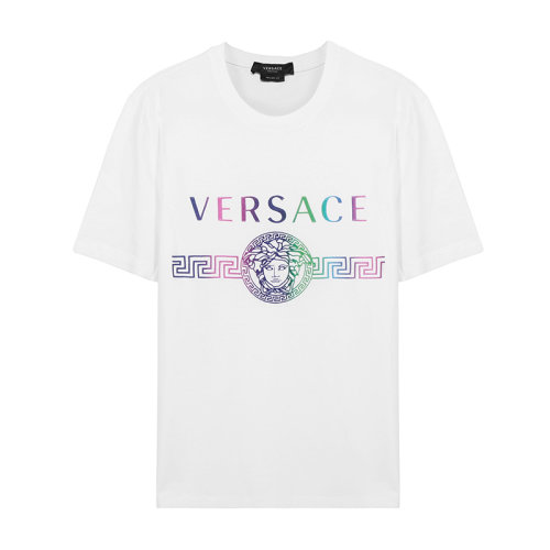 VERSACE/范思哲 男士短袖T恤 男士棉质修身版圆领短袖T恤 A87394 A228806