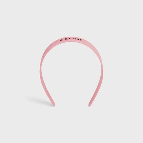  CELINE赛琳思琳 22年秋冬 女士 发箍 CELINE MONOCHROMS醋酯纤维CELINE字样头带 46Y376CLA.24I