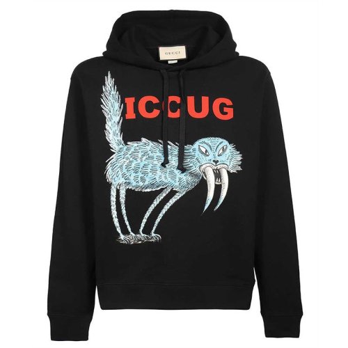  GUCCI/古驰 男士黑色棉质卫衣 646953 XJDJN 1082 PLFSX