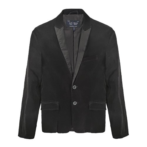 ARMANI JEANS/阿玛尼牛仔黑色男士上衣B6N41 EX E5