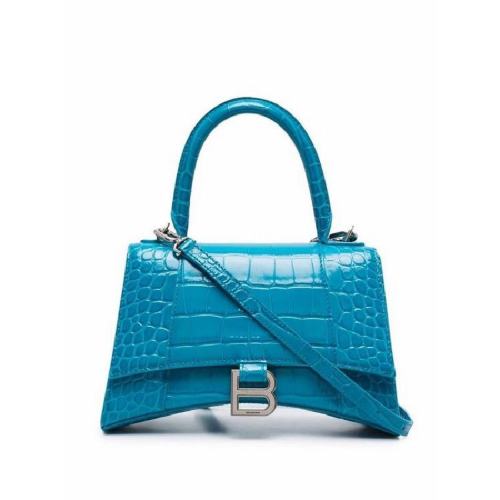  Balenciaga/巴黎世家 女士蓝色皮革手提包 593546 1LR6Y 4619 PLSX