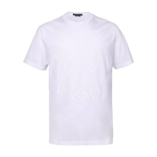 VERSACE/范思哲 男士短袖T恤 男士白色棉质圆领短袖T恤 A85172 A228806