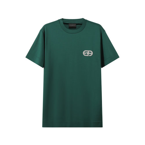 Emporio Armani/安普里奥阿玛尼 【22秋冬新款】 男士莱赛尔纤维圆领短袖T恤徽标刺绣 6L1TA1 1JUVZ