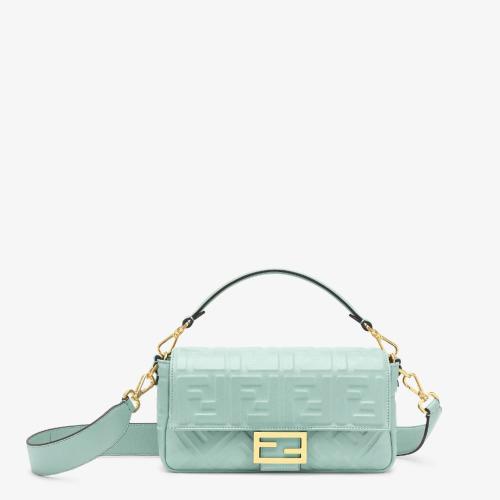  FENDI芬迪 22年秋冬 女士 单肩包 薄荷绿纳帕皮革手袋 8BR600A72VF1IV6