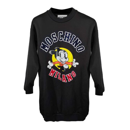 MOSCHINO/莫斯奇诺黑色女士长袖卫衣EA045405413555