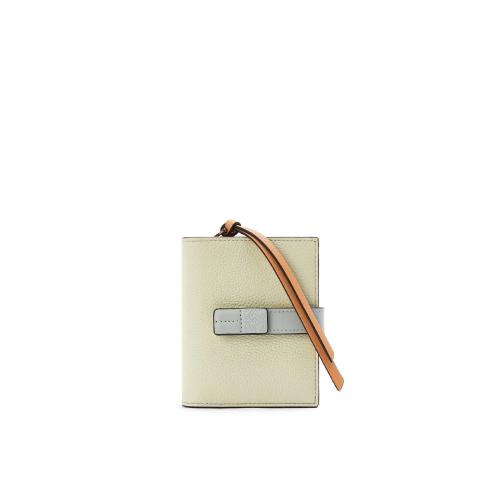  LOEWE罗意威 22年秋冬 女士 钱包 Compact zip wallet in soft grained calfskin C660Z41X01-9