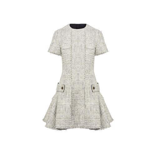  LV路易威登 22年秋冬 女士 连衣裙 粗花呢伞形连衣裙 1A9XLT 1A9XLY 1A9XLS 1A9XLX 1A9XLU 1A9