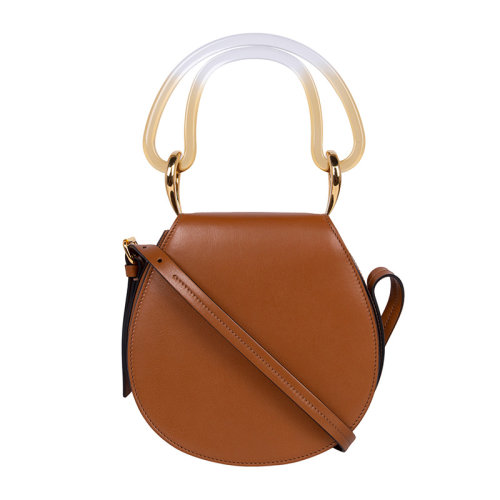 MARNI/玛尼  女士山羊皮弧形手柄单肩斜挎包手提包