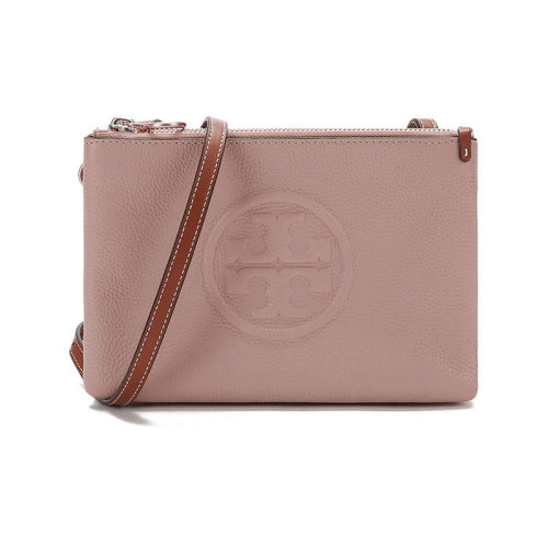 Tory Burch/汤丽柏琦女士PERRY系列皮革BOMBE单肩斜挎包双T LOGO 79396