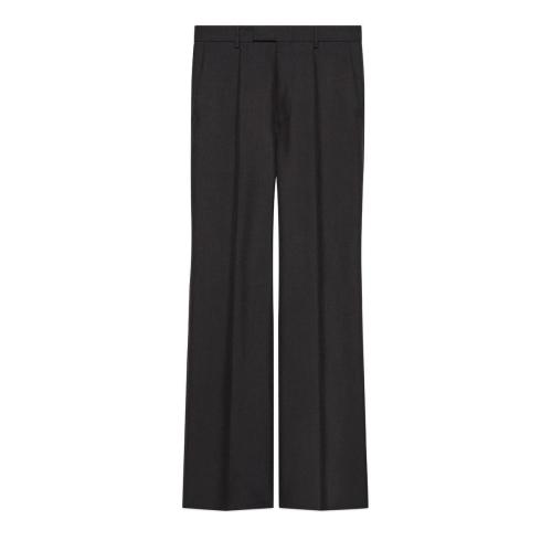  GUCCI古驰 22年秋冬 男士 羊毛马海毛长裤 672086 Z6724 1000 预定商品2-6周发货