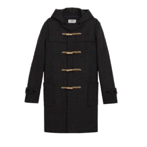 CELINE/赛琳 羊毛连帽男士大衣 2M280 754E 09ME