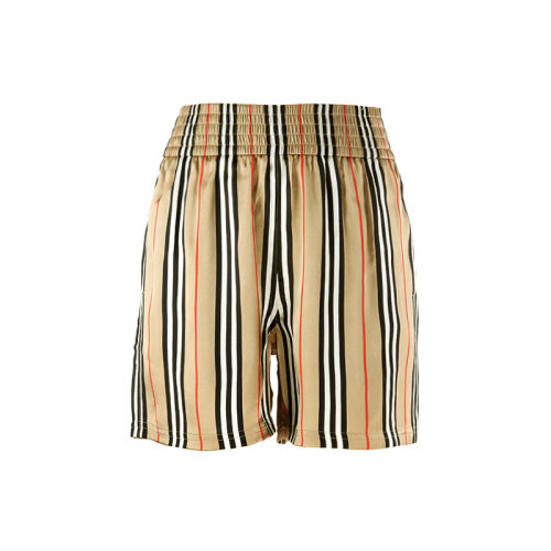 BURBERRY/博柏利 巴宝莉 时尚百搭 女装 女士拼色格纹丝质短裤 80142861