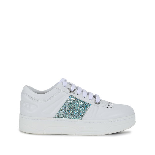 Jimmy Choo/周仰杰 女士皮革/闪光面料系带休闲运动鞋 HAWAII F CLJ