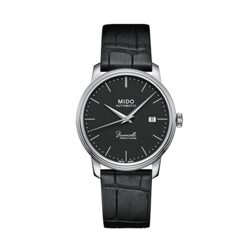mido/美度 贝伦赛丽系列超薄黑色系自动机械男士腕表39.00毫米 M027.407.16.050.00