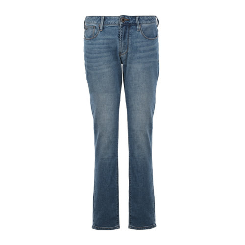 Emporio Armani/安普里奥阿玛尼22春夏logo徽标薄款微弹男士牛仔裤3L1J061DJQZ